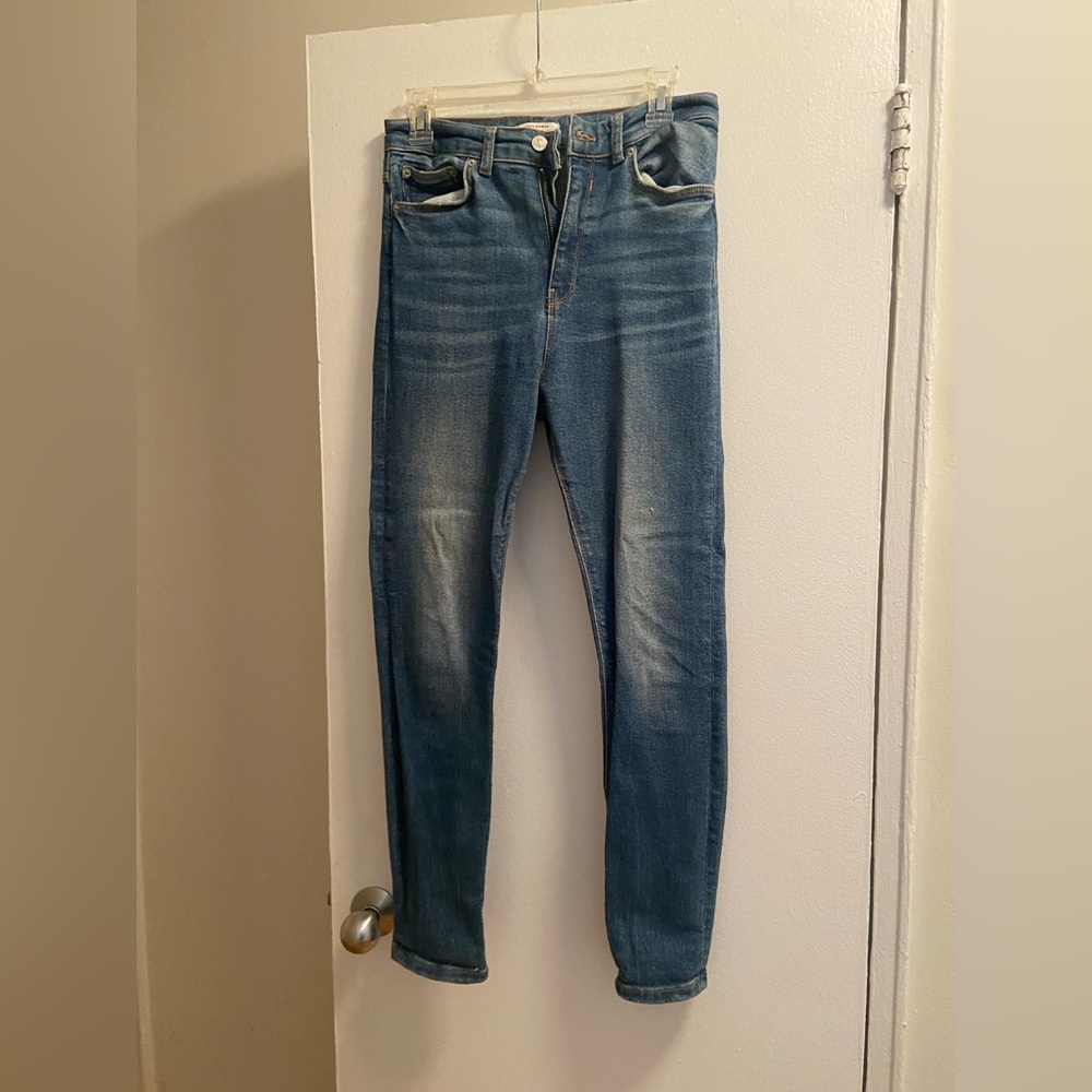 Zara super high waist skinnies